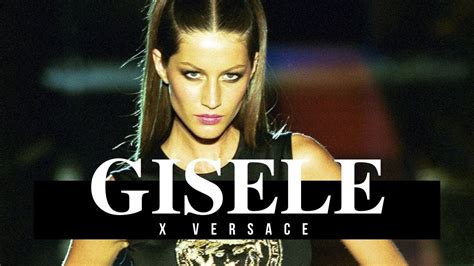 versace gisele bundchen|gisele runway youtube.